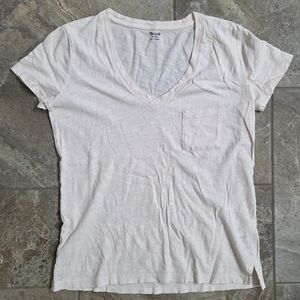 Madewell Blush V-Neck Short Sleeve‎ Tee